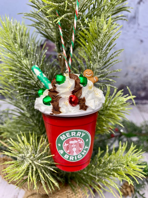 Starbucks Ornaments, Coffee Cup Ornaments, Christmas Ornaments