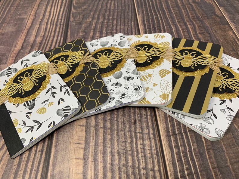 Set of 6 Bee Notepads, Mini Notepads, Note Pads, Purse Notepads, Mini ...