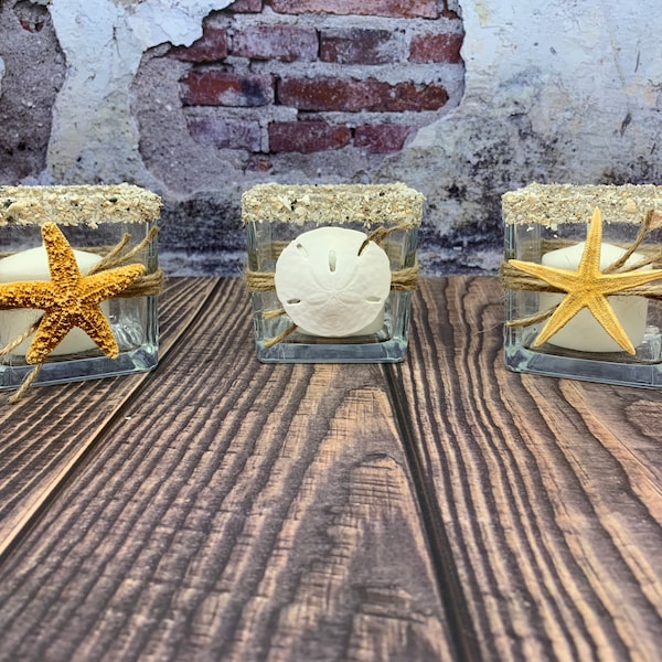 Beach Candle Holder Etsy