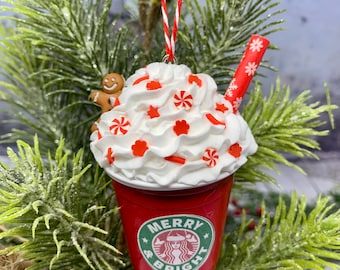 スターバックス ミニ セラミック クリスマスツリー オーナメント