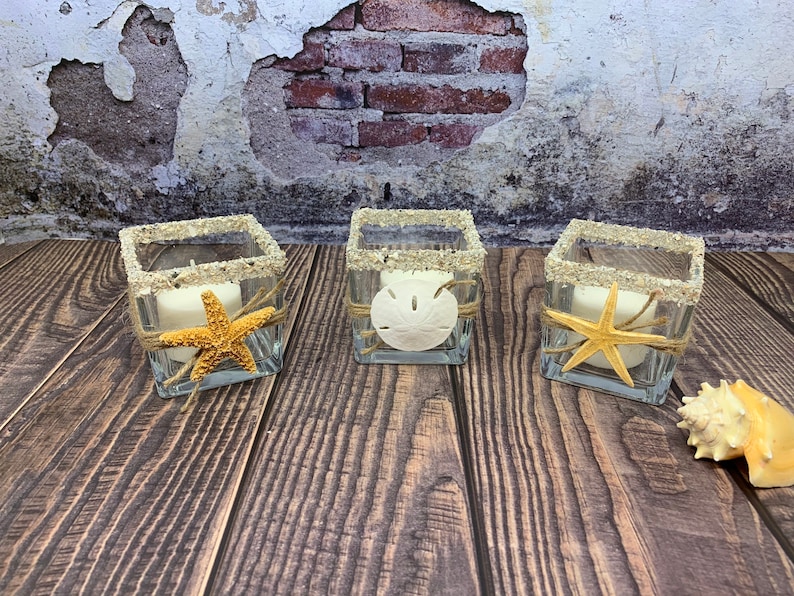 Candle Holders Beach Candle Holders Home Decor Beach Theme Etsy