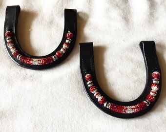 Custom western bling ear peice, browband