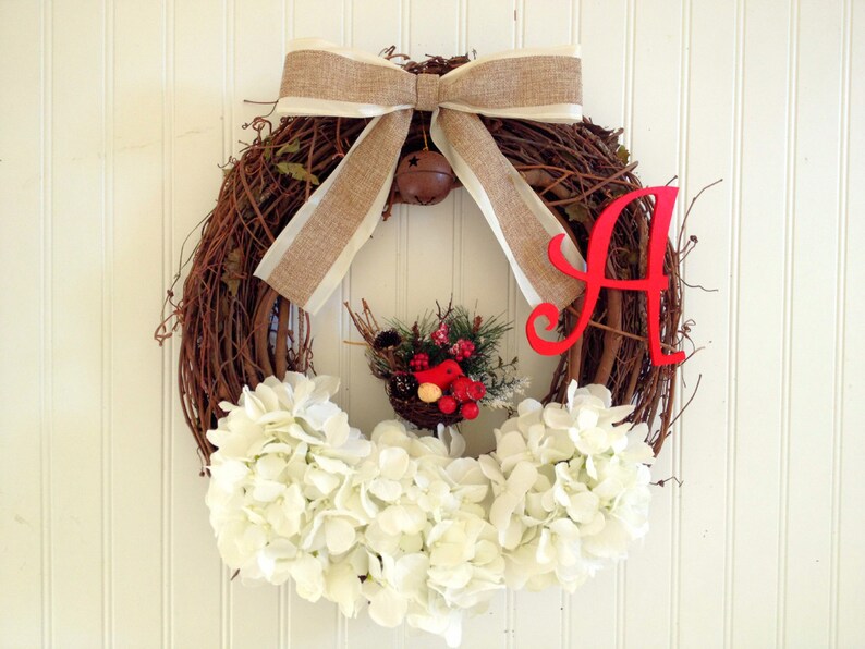 Cardinal Bird Wreath Christmas door wreath Holiday Decor Christmas Decor Christmas wreath Holiday Wreath Wreath for Christmas