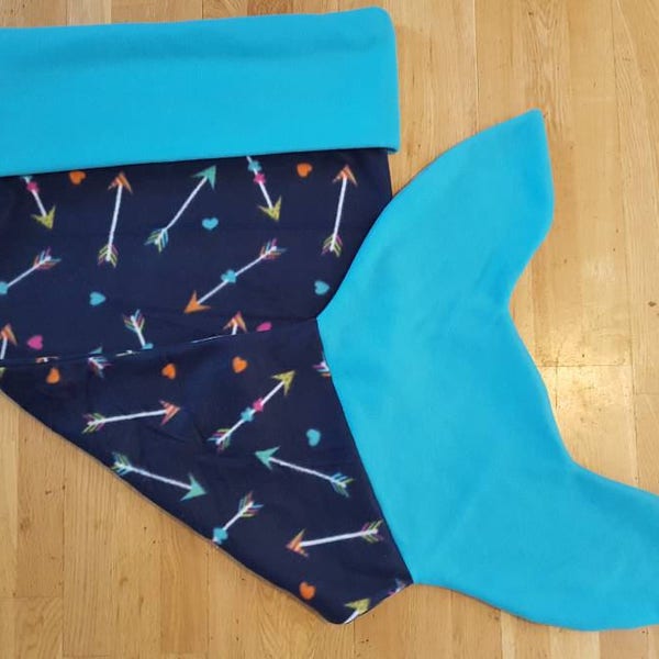 Mermaid Tail Blanket, Arrows Tail Blanket, Arrows Blanket, Arrows, Kid Blanket, Reading Blanket, Blue Mermaid Tail Blanket, Mermaid Tail