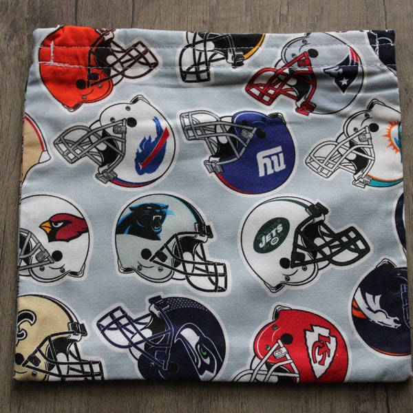 Reusable Sandwich Bag, Sandwich Bag, NFL Sandwich Bag, NFL Helmets Bag, Reusable Snack Bag, Snack Bag, NFL Helmets Snack Bag, Goodie Bag