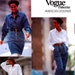 Vintage 1980s Sewing Pattern Misses' Jean Skirt And Pants Vogue 2372 Donna Karan Misses Skirt And Pants