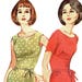 Advance 3475 Vintage 1960s Mod Womens' Wiggle Dress Pattern With Sleeveless Or Short Sleeves And Front Wrap Skirt That Ties At The Side