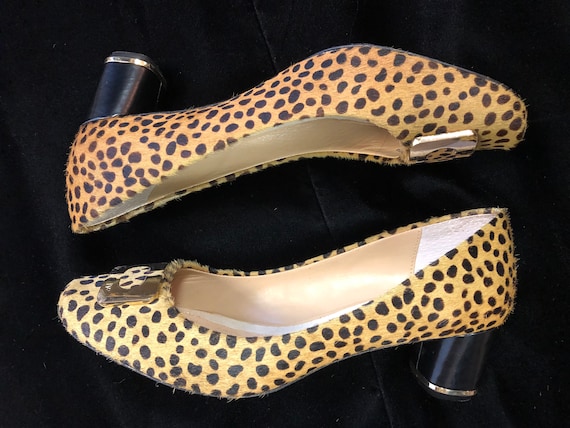 DVF Animal Print Pumps Sz 9 - image 2