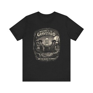 Skeleton Dance Unisex T-Shirt Double-Sided Graveyard Silly Symphonies (D1) image 9