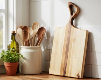 Cottagecore Natural Wood Serving Board (#408)