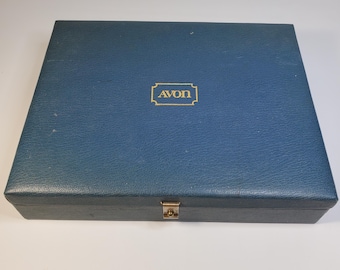 Portagioie vintage Avon blu (AF#214)
