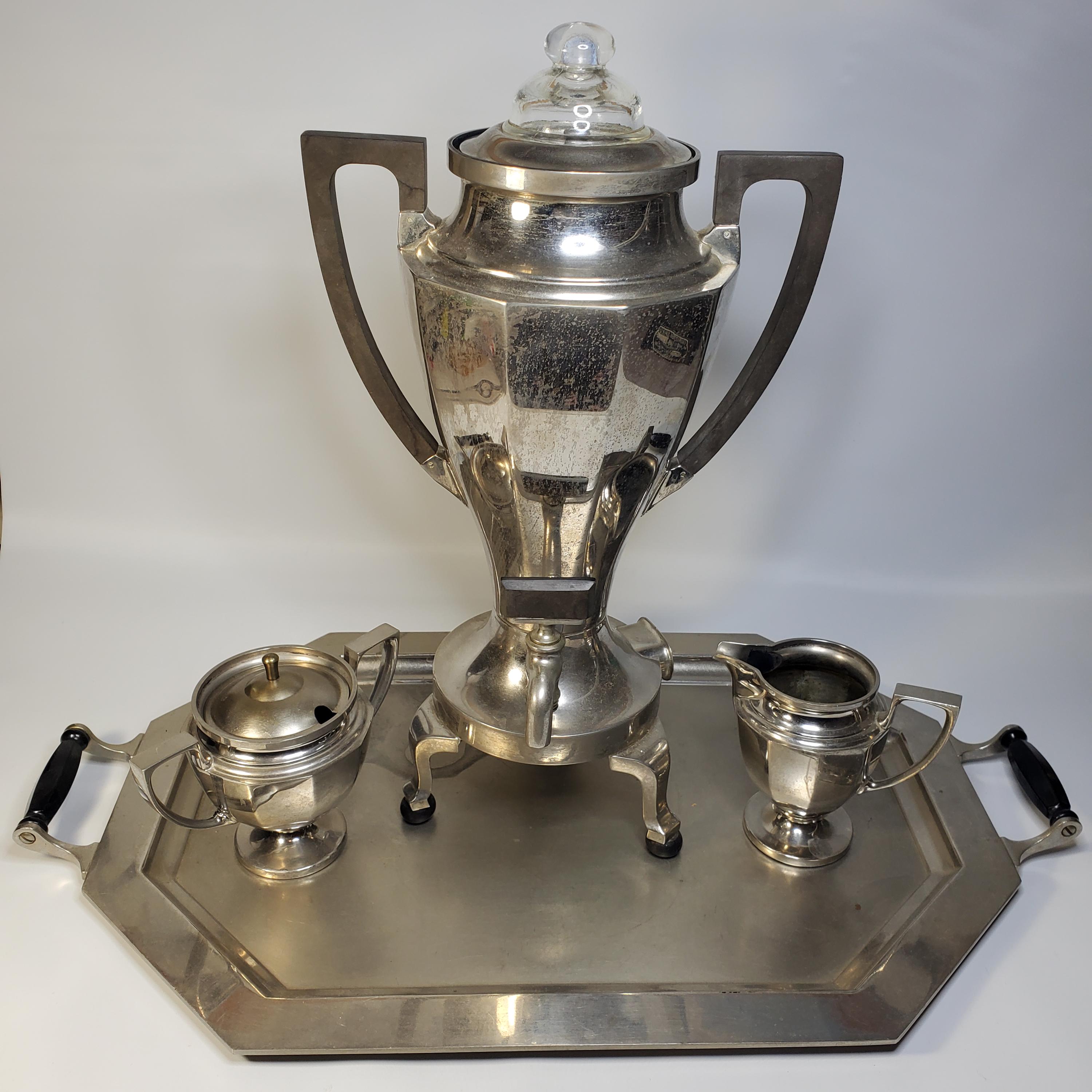 Antique Universal Landers Frary Clark Coffee Percolator Urn Set