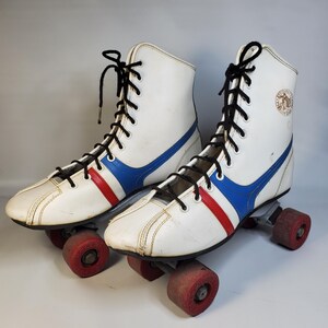 Patins à Roulettes Quad Chicago Classiques – Femme, Blanc, Taille US 8 (Occasion)