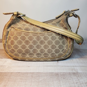 Vintage Nine West Mini Shoulder Bag: Tan Brown Accent Purse (#359)