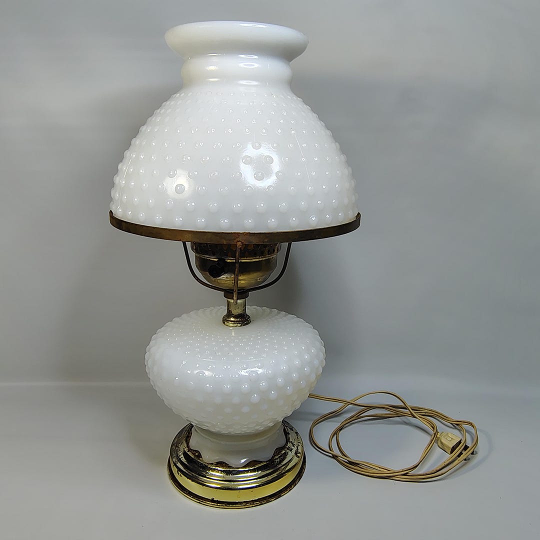 Milk Glass Electric Lampsnull