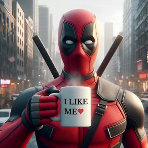I LIKE ME Ceramic Coffee Mug: Deadpool Fan Gift