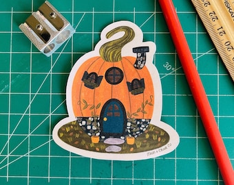 Pumpkin Cottage Sticker