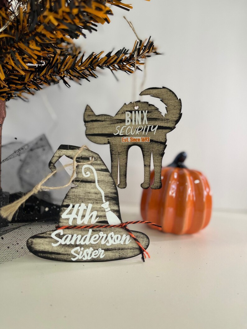 Hocus Pocus Thackery Binx Sanderson Sister Ornaments Etsy