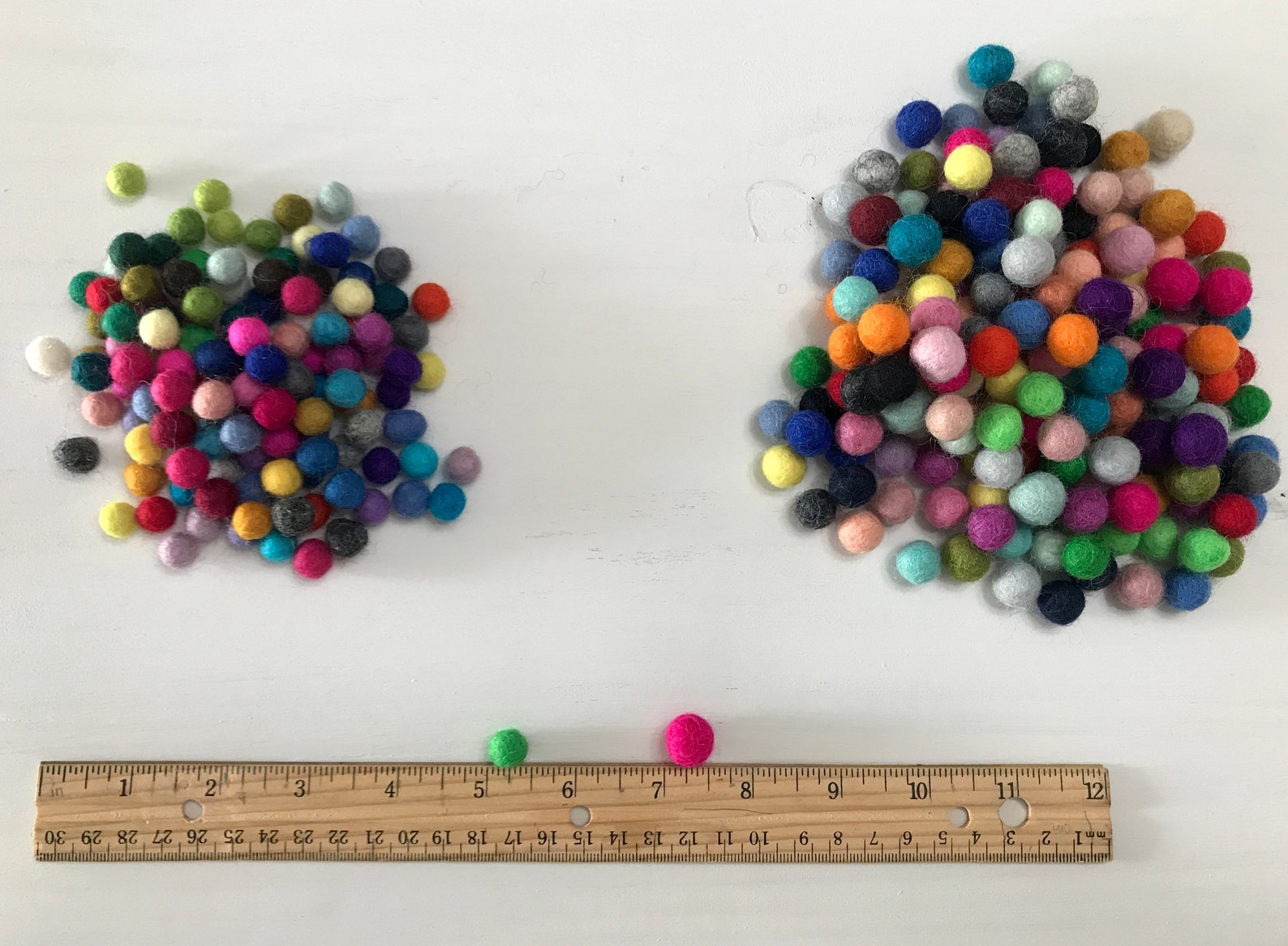 Mini Felt Garland Kit Wood Bead and Felt Garland Kit DIY Kit Etsy