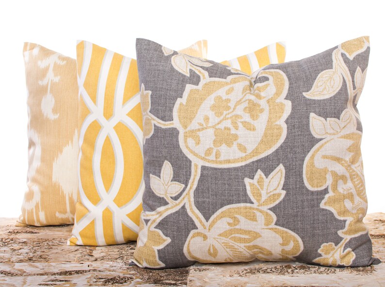 Ikat Throw Pillow Covers Navy Cushion Covers Floral Pillows Etsy