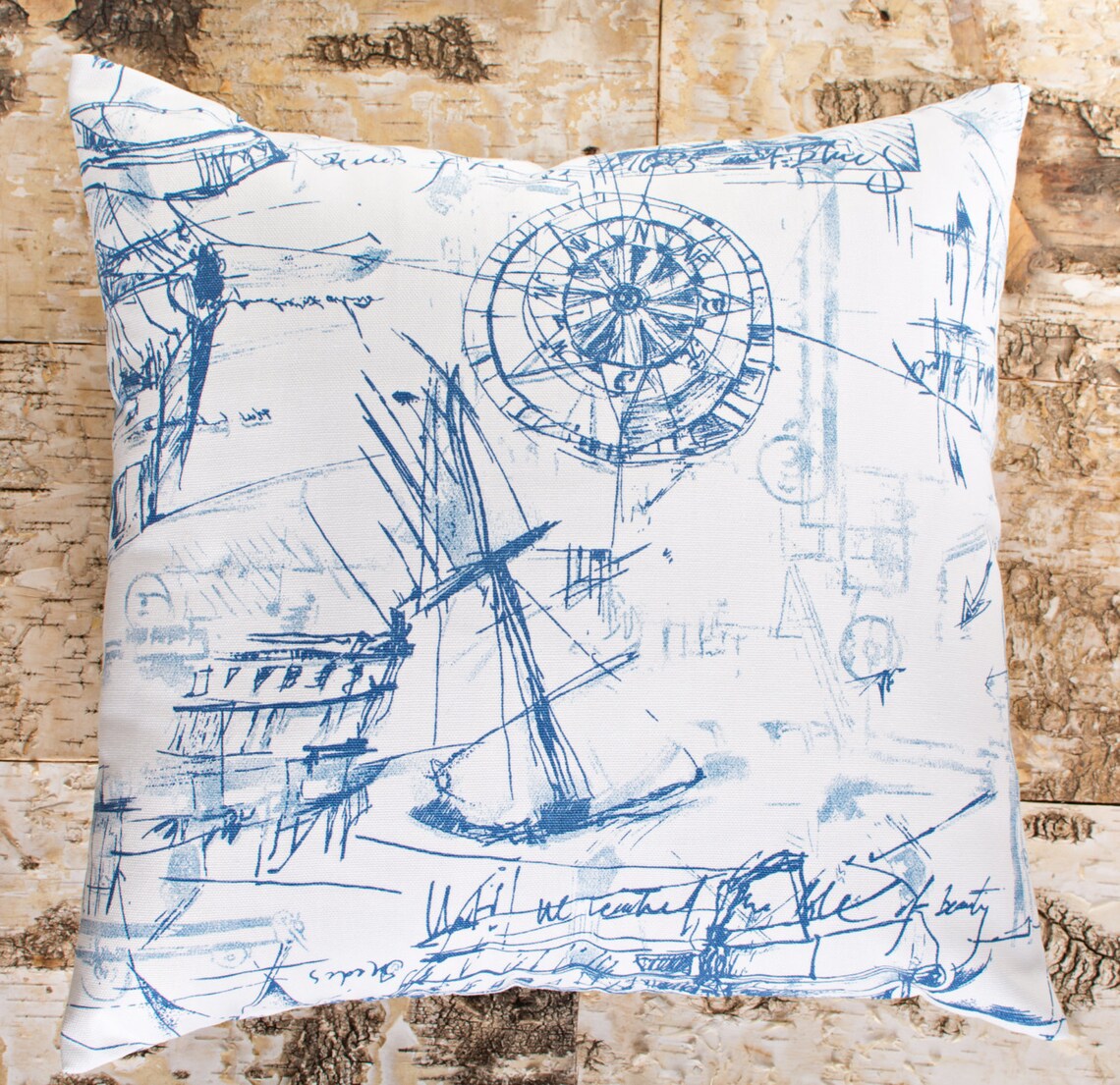 Navy Nautical Pillows Blue Nautical Pillow Cover Ocean Theme Etsy