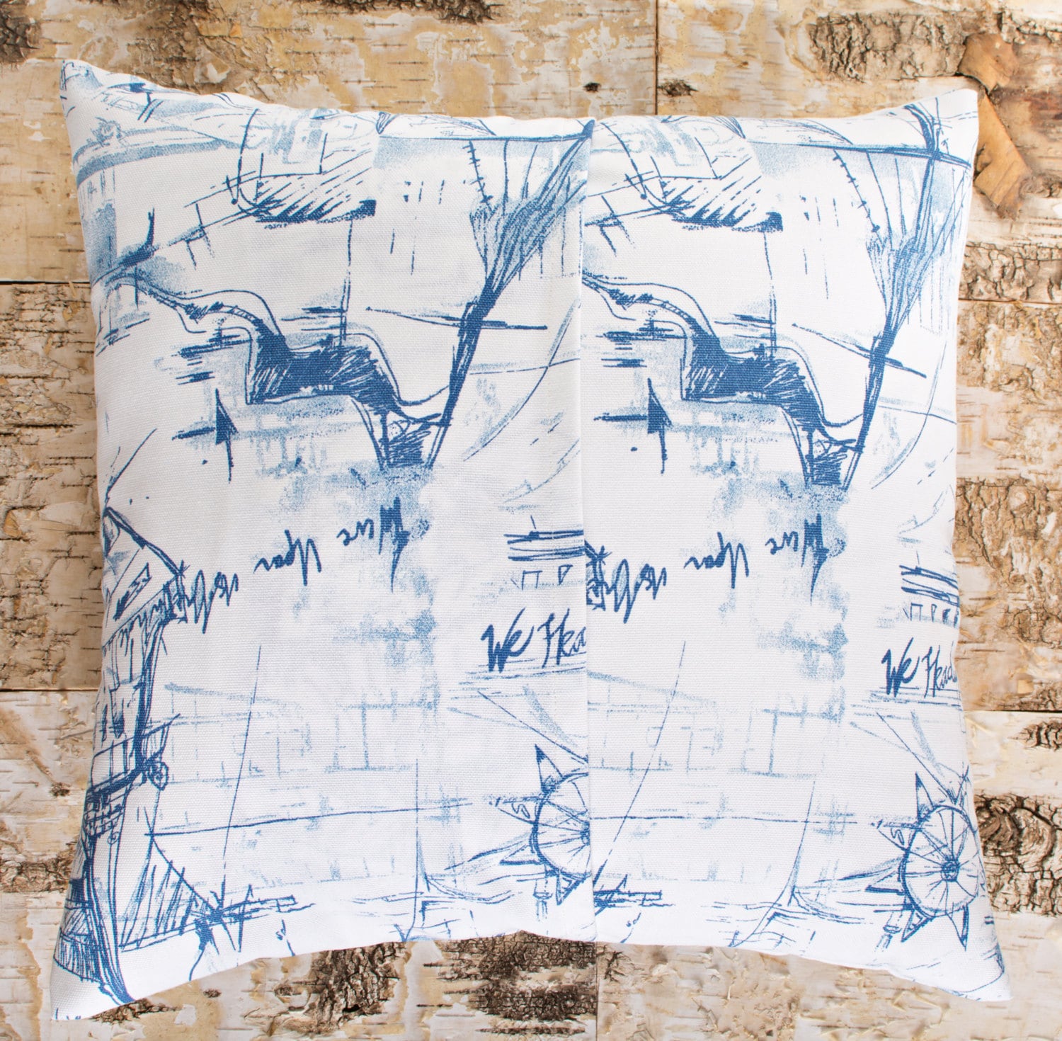 Navy Nautical Pillows Blue Nautical Pillow Cover Ocean Theme Etsy