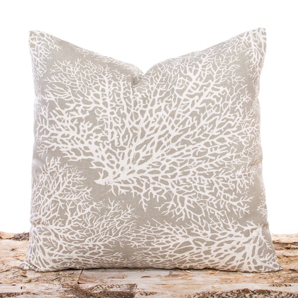 Corals Beach Throw Pillow Etsy