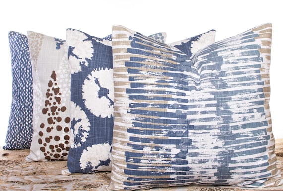 Sand Dollar Throw Pillow Cover Navy Sand Dollar Throw Pillow Cover Navy