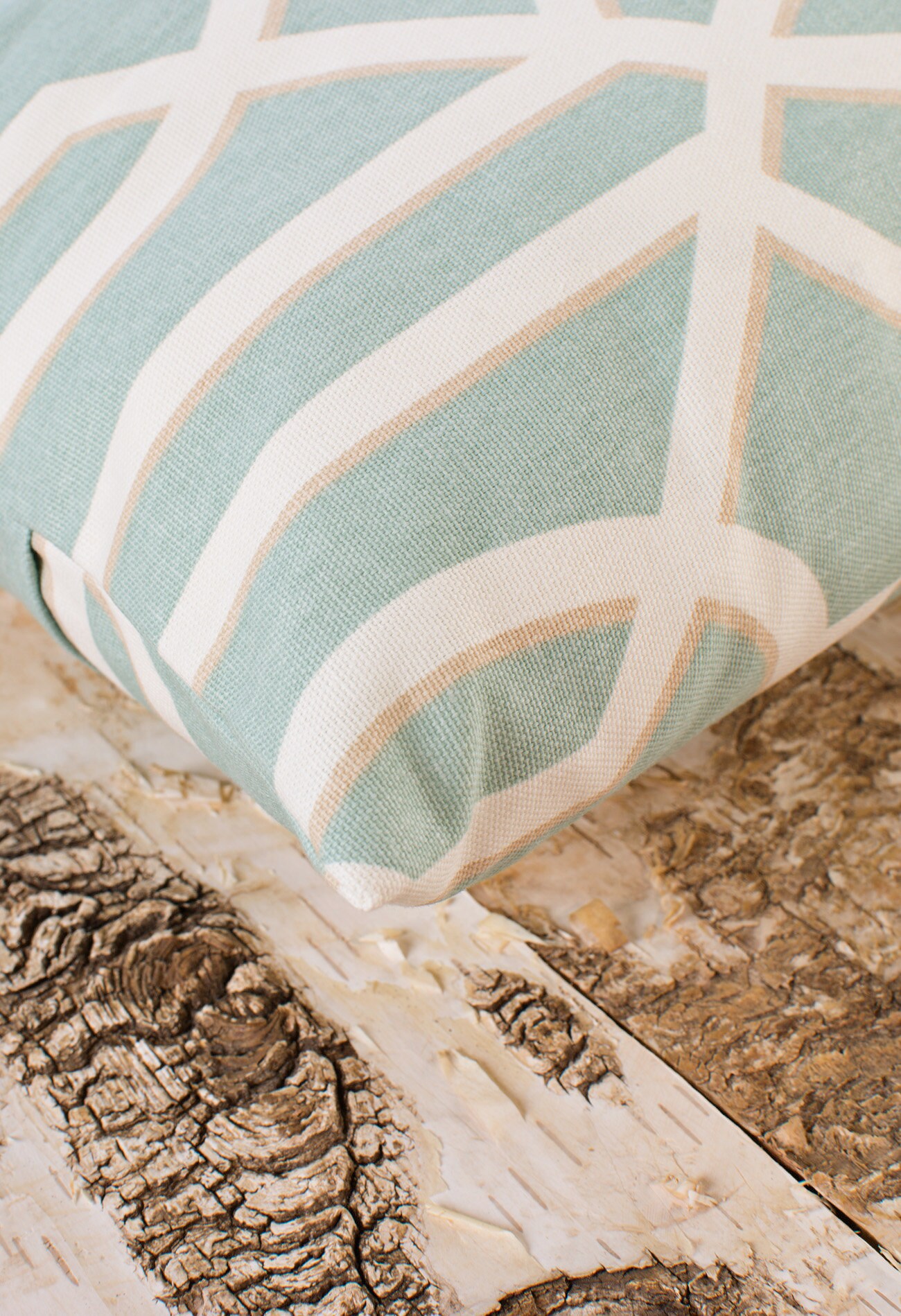 Seafoam Green Throw Pillow Cover Art Deco Pillowcase Cream Etsy