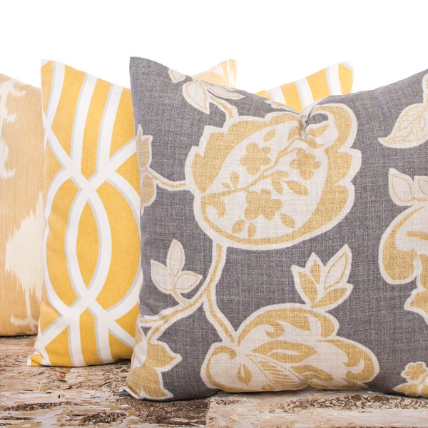 Yellow Gray Brown Etsy