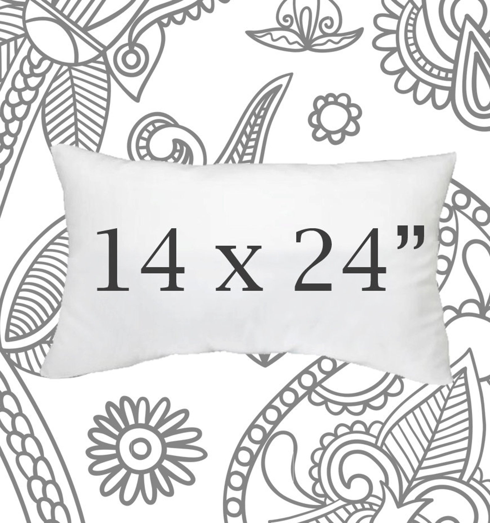 Pillow Insert, 14 X 24 Inch Pillow Form, Down Pillows, Throw Pillows