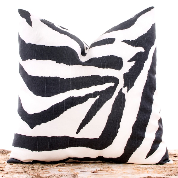 Zebra Print Throw Pillows Etsy