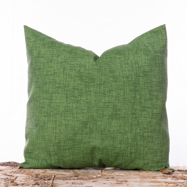 Outdoor Two Toned Green Pillow - Green Solid Throw Pillow Cover - Summer Pillows - Summer Home Decor - Outdoor Patio Pillows