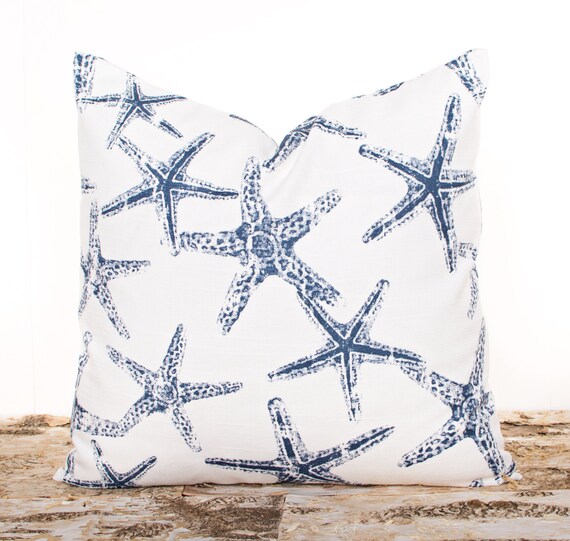 Navy beach pillows sale
