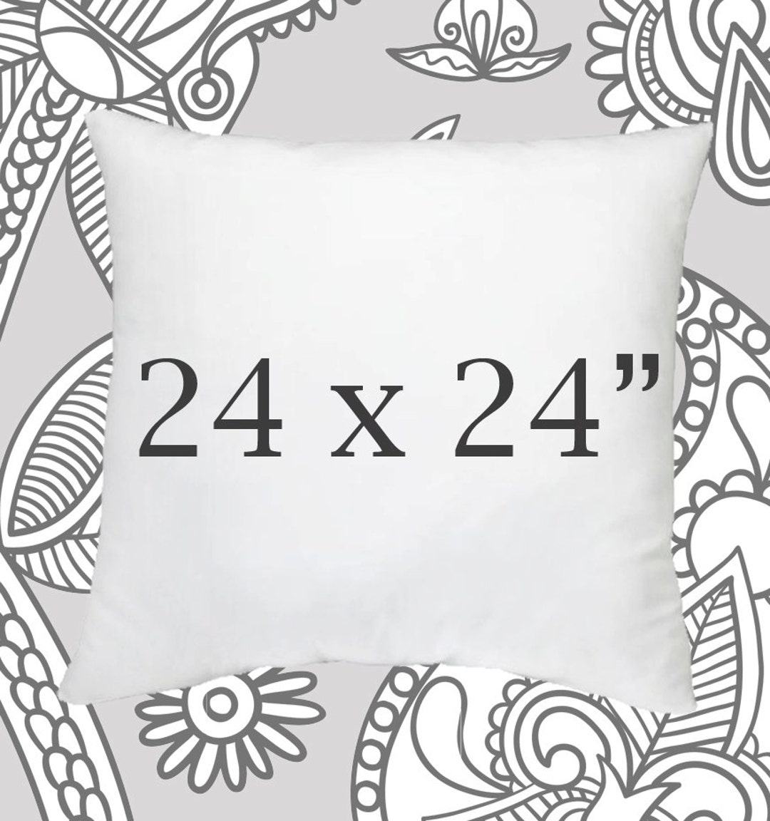 Faux Down Pillow Insert, 24x24 Inch Pillow Forms, Pillow Insert