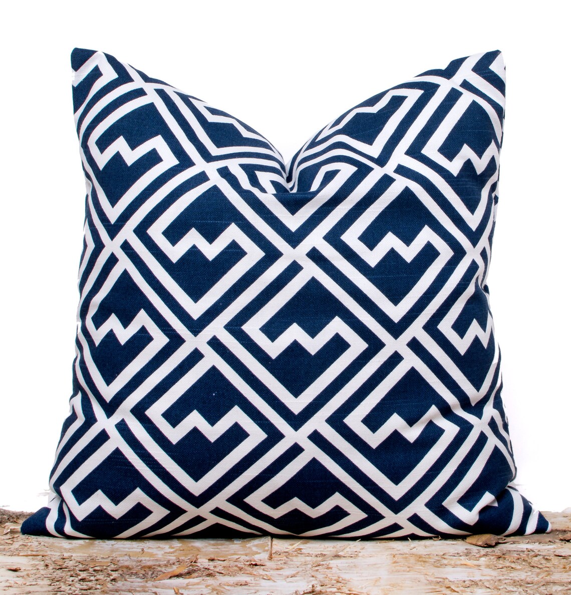 Navy Throw Pillows Navy Squares Pillow Cover Navy Pillows Etsy