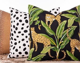 Outdoor animal print set of pillows, Throw pillow covers, Cheetah, African pillow, Dalmatian, Brown antelope pillow, Outdoor pillows
