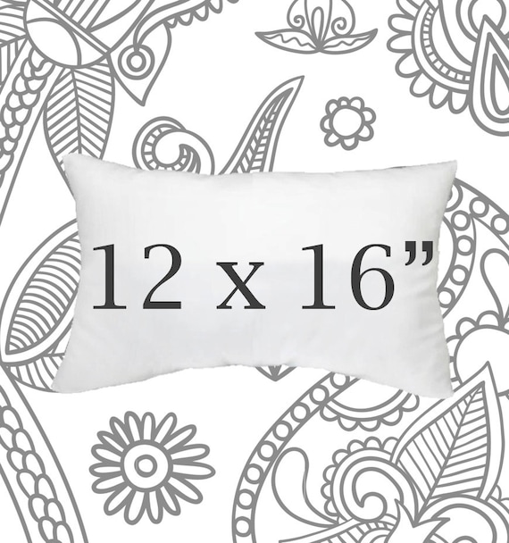 Faux Down Pillow Insert, 12 x 16 Inch Pillow Form, Pillows, Throw Pillows,  Down Pillows