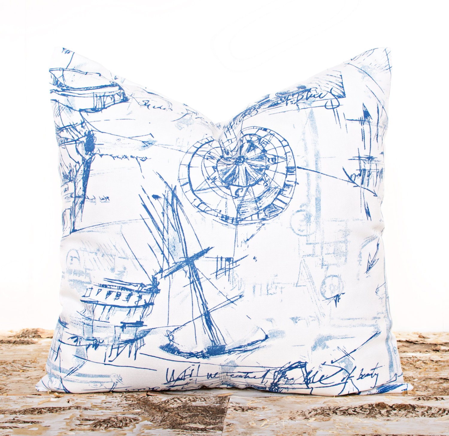 Navy Nautical Pillows Blue Nautical Pillow Cover Ocean Theme Etsy