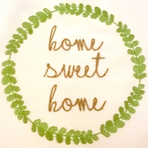 Home Sweet Home Machine Embroidery Design... makes for a great housewarming gift