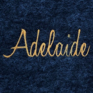 Adelaide Script DIGITAL Machine Embroidery Font in BX format as well as other embroidery file formats