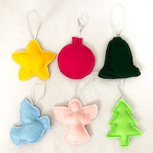 In-the-Hoop DIGITAL Machine Embroidery Designs - Ornament Stuffies - in Christmas Silhouettes