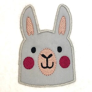 Llama Face Digital Machine Embroidery Appliqué Design. A sweet animal face to stitch on your embroidery machine.