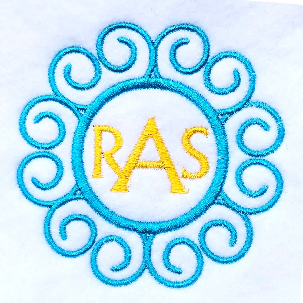 Modern Monogram Frame DIGITAL Machine Embroidery Design Set - Nine ...
