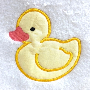 Sweet Duck DIGITAL Machine Embroidery Appliqué Design. A perfect applique design for baby gear.