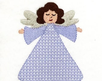 Sweet Christmas Angel DIGITAL Machine Embroidery Design - a sweet design to stitch out for Christmas