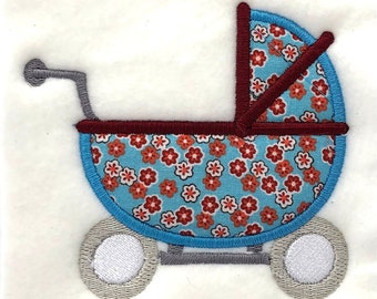 Baby Buggy DIGITAL Machine Embroidery Appliqué Design