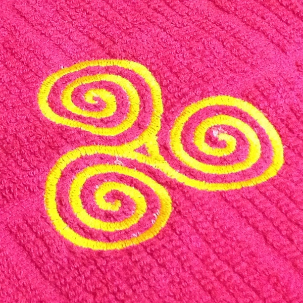 Celtic Goddess Symbol Machine Embroidery Design - three different versions.  Make a repeating border of this design - great for headbands!