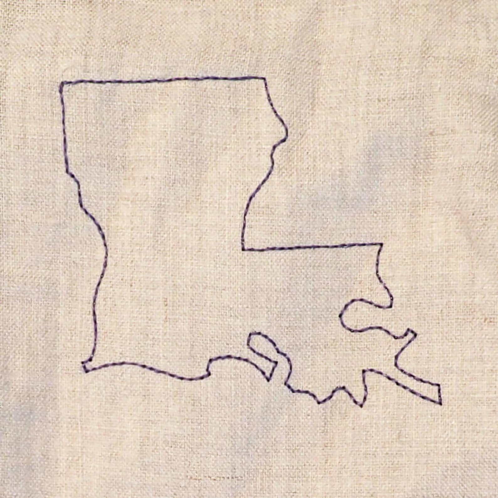 Louisiana Appliqué and Embroidery Design in 7 Styles and Etsy