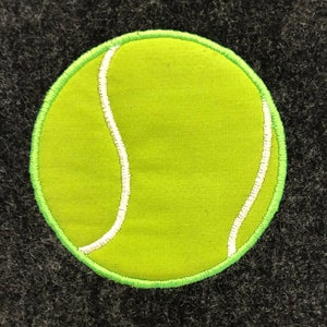 Tennis ball DIGITAL appliqué design to stitch out on your embroidery machine.